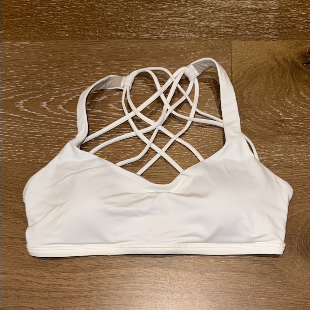 LULULEMON Women's White Strappy Bralette